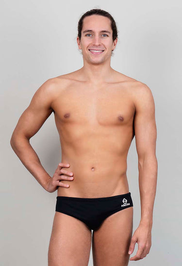 bañador liso hombre Black Slip - vista principal